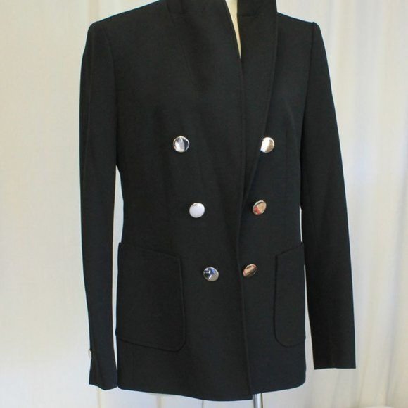 Anne Klein Faux Double Breasted Blazer Open Front, Size 0 - Picture 3 of 7